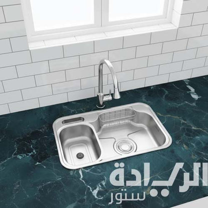 حوض مطبخ استانليس ماركة بيورتي الكوري مقاس 84*51 سم - موديل - Golden840