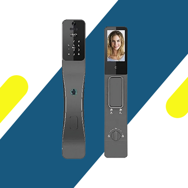 قفل باب ذكي هانز بالتعرف على الوجه – فتح بالبصمة، البطاقة، وكلمة المرور – خامة ألومنيوم قوية – موديل – H30