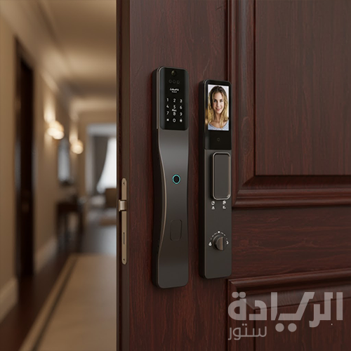 قفل باب ذكي هانز بالتعرف على الوجه – فتح بالبصمة، البطاقة، وكلمة المرور – خامة ألومنيوم قوية – موديل – H30