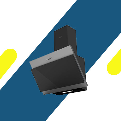 شفاط إيكوماتيك هرمي مدمج بقوة شفاط 650 م³/ساعة 60 سم - كريستال أسود H6106EBX