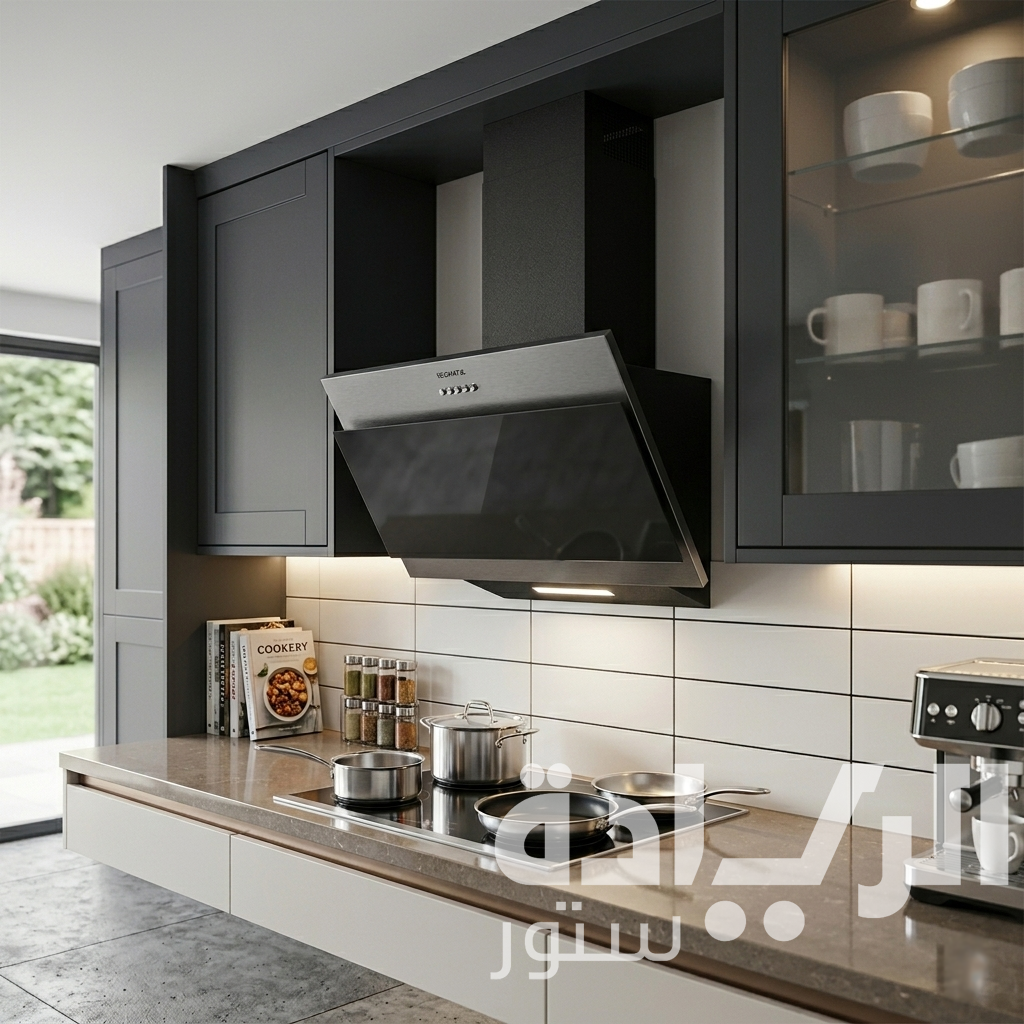 Ecomatic Pyramid Built-in Hood, 650 m³/h Suction Power, 60 cm - Black Crystal H6106EBX