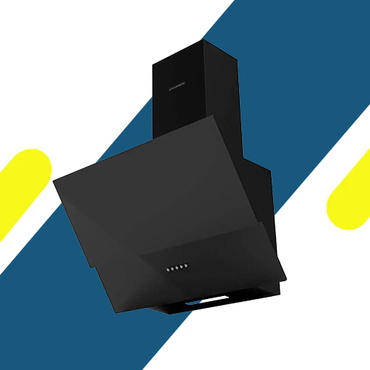 شفاط مطبخ ديكوري إيكوماتيك 60 سم كريستال أسود × ستانلس – قوة شفط 650 م³/ساعة – H6106MRB