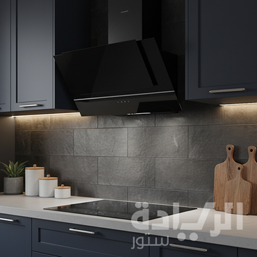 شفاط مطبخ ديكوري إيكوماتيك بقوة شفط 650 م³/ساعة 60 سم، كريستال أسود مائل، 3 سرعات - موديل - H6106ZTS