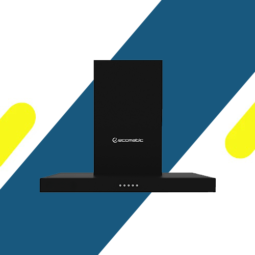 شفاط مطبخ حرف T إيكوماتيك 60 سم أسود – 3 سرعات – قوة شفط 1000 م³/س – موديل - H610TBKB