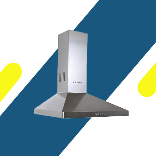 شفاط مطبخ ديكوري إيكوماتيك 60 سم ستانلس ستيل – قوة شفط 500 م³/ساعة – 3 سرعات – H6205NB