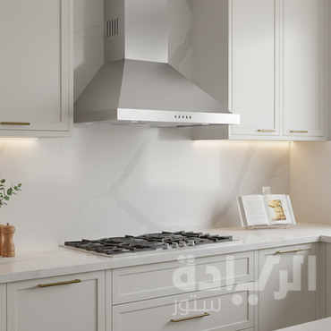 شفاط مطبخ هرمي إيكوماتيك 60 سم ستانلس ستيل تصميم هرمي قدرة شفط 650 م³/ساعة - موديل – H6206AB