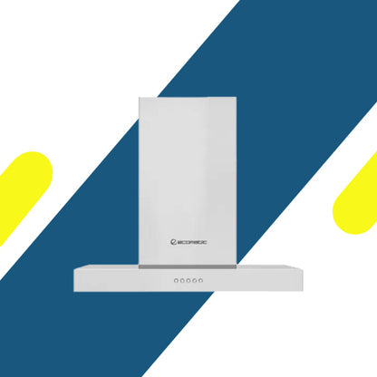 شفاط مطبخ حرف T إيكوماتيك 60 سم ستانلس ستيل – قوة شفط 650 م³/ساعة – H6206OB