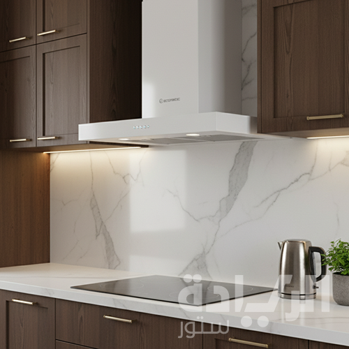 شفاط مطبخ حرف T إيكوماتيك 60 سم ستانلس ستيل – قوة شفط 650 م³/ساعة – H6206OB