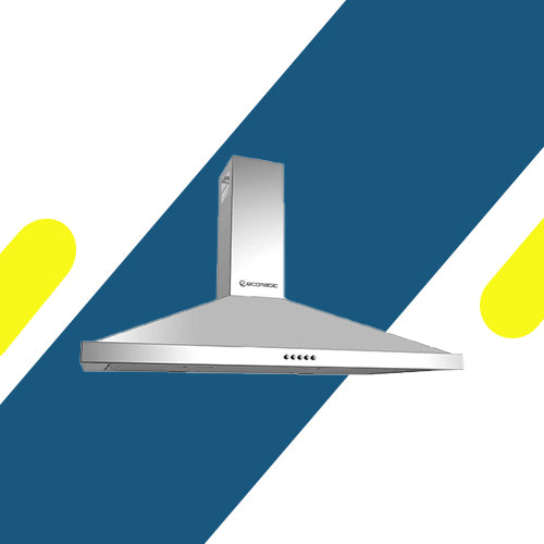 شفاط مطبخ إيكوماتيك مدمج 60 سم هرمي ستانلس ستيل قوة شفط 1000 م³/ساعة - موديل – H6210AB