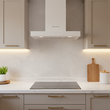 شفاط مطبخ إيكوماتيك بلت إن 60 سم حرف T ستانلس ستيل قوة شفط 1000 م³/الساعة – H6210OB