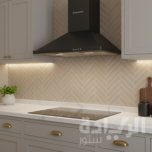 شفاط مطبخ هرمي إيكوماتيك 60 سم أسود – قوة شفط 750 م³/ساعة – فلتر معدني + كربون – H6307BKB