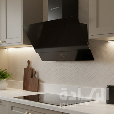 شفاط مطبخ ايكوماتيك ديكوري 60 سم، أسود كريستالي – قوة شفط 750 م³/ساعة - موديل - H6307MRB