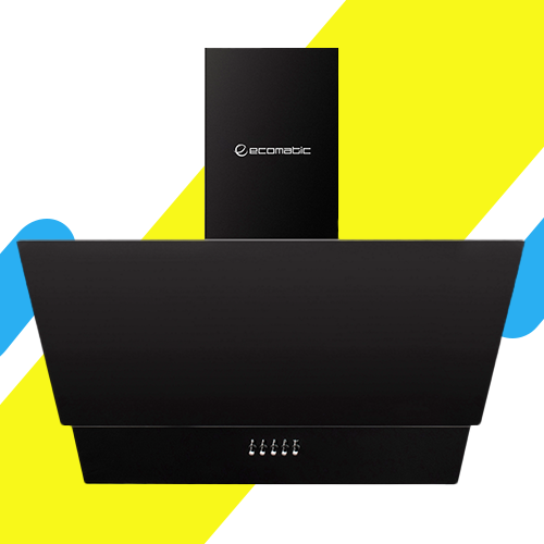 شفاط مطبخ ايكوماتيك ديكوري 60 سم، أسود كريستالي – قوة شفط 750 م³/ساعة - موديل - H6307MRB