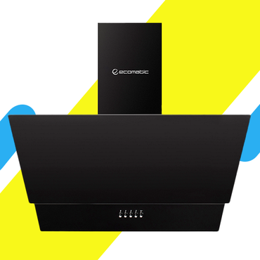 شفاط مطبخ ايكوماتيك ديكوري 60 سم، أسود كريستالي – قوة شفط 750 م³/ساعة - موديل - H6307MRB