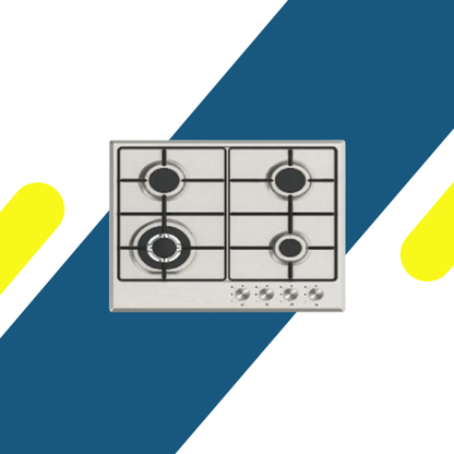 مسطح سيمفر بلت إن 60 سم استانلس ستيل، 4 شعلة ساباف، أمان كامل - موديل - H6404VGWIM
