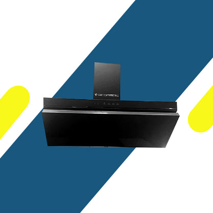 شفاط مطبخ إيكوماتيك ديكوري 60 سم أسود كريستال - قوة شفط 500 م³/ساعة - H65FTBK