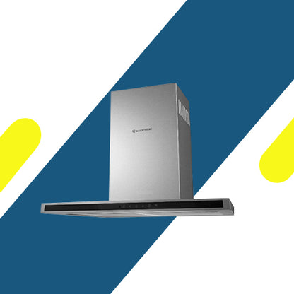 شفاط إيكوماتيك ديكوري 90 سم تصميم T من الستانلس ستيل بقوة شفط 650 م³/الساعة - H9106TTX