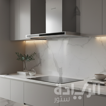 شفاط إيكوماتيك ديكوري 90 سم تصميم T من الستانلس ستيل بقوة شفط 650 م³/الساعة - H9106TTX