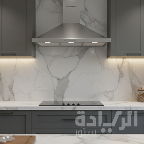 شفاط مطبخ هرمي بلت إن إيكوماتيك 90 سم ستانلس ستيل تاتش – قوة شفط 1000 م³/س – تايمر – موديل - H910D