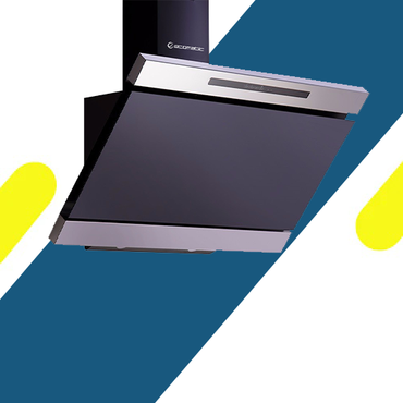 شفاط إيكوماتيك 90 سم ديكوراتيف – كريستال أسود وإستانلس – تاتش + ريموت – 3 سرعات – قوة شفط 1000 م³/س – موديل - H910ET