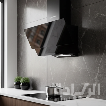 شفاط مطبخ إيكوماتيك 90 سم ديكوراتيف أسود – 3 سرعات – قوة شفط 1000 م³/س – موديل - H910MRB