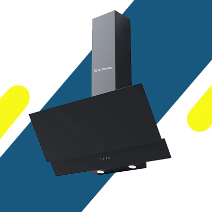 شفاط إيكوماتيك 90 سم ديكوراتيف كريستال أسود – 3 سرعات – ريموت كنترول – قوة شفط 1000 م³/س – موديل - H910MRT