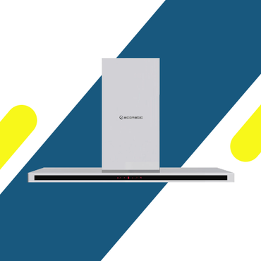 شفاط إيكوماتيك 90 سم حرف T استانلس – H9110TTX – موتور إيطالي وقوة شفط 1000 م³/ساعة