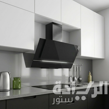 شفاط إيكوماتيك (Ecomatic) 90 سم بقوة شفط 1000 م³/ساعة مائل كريستال أسود – H9110ZTS