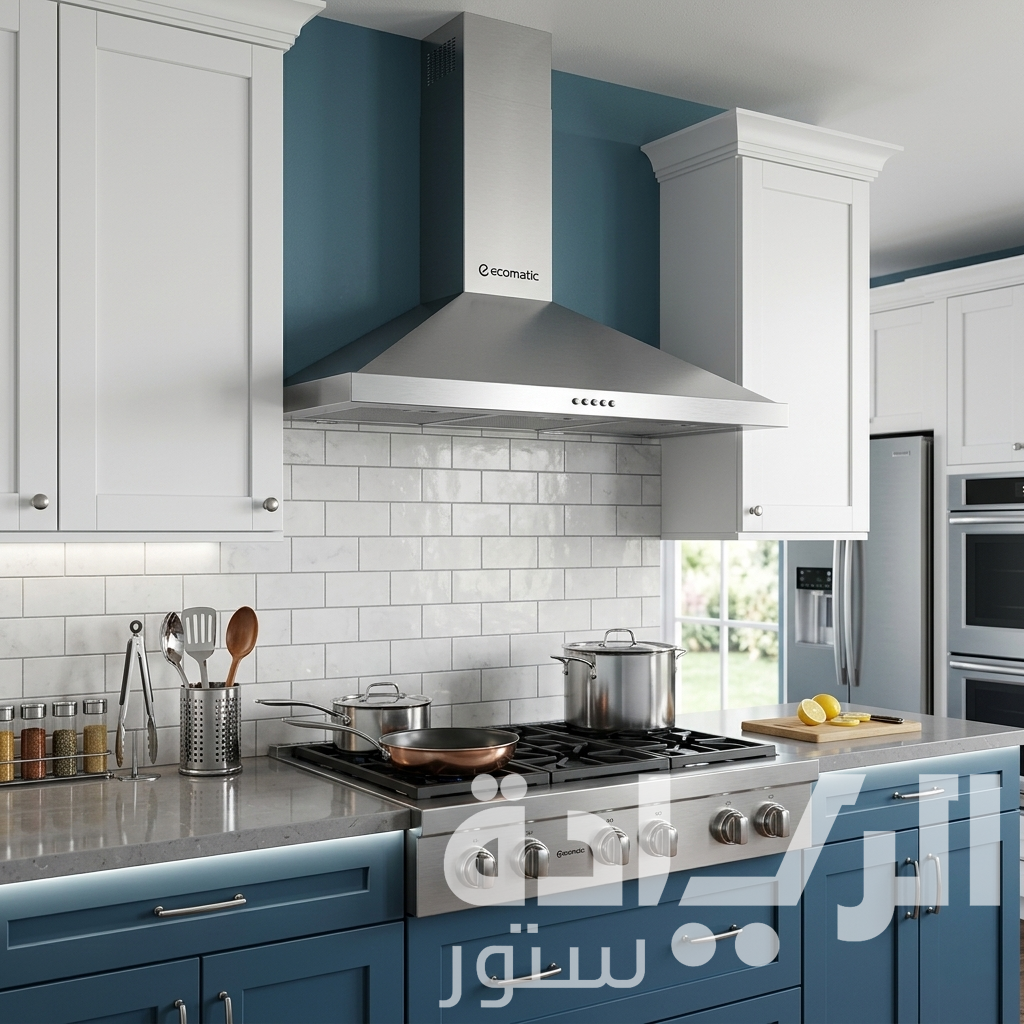 Ecomatic Built-in Pyramid Hood 90 cm Stainless Steel with 650 m³/hr Suction Power - Model H9206AB