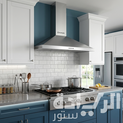 Ecomatic Built-in Pyramid Hood 90 cm Stainless Steel with 650 m³/hr Suction Power - Model H9206AB