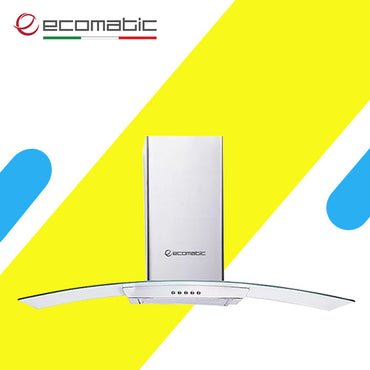 شفاط حرف T مقاس 90 سم ـ ايكوماتيك كريستال ستانليس قوة 750 م3/ساعة H9207KGBX