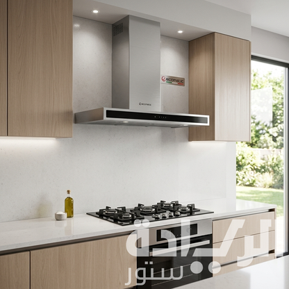 Ecomatic T-Shape Kitchen Hood 90cm Stainless Steel Touch + Remote Power 1000m³/h - H9210OST