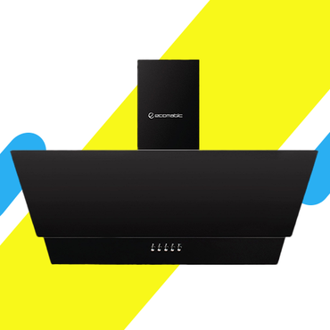 شفاط مطبخ ديكوري كريستال ستود من إيكوماتيك – 90 سم – 3 سرعات – إضاءة موديل -  LED – قوة شفط 750 م³/س H9307MRB