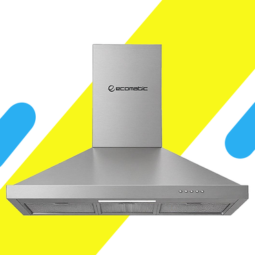 شفاط مطبخ هرمي إيكوماتيك 90 سم ستانلس ستيل – قوة شفط 1000 م³/س – H9310B