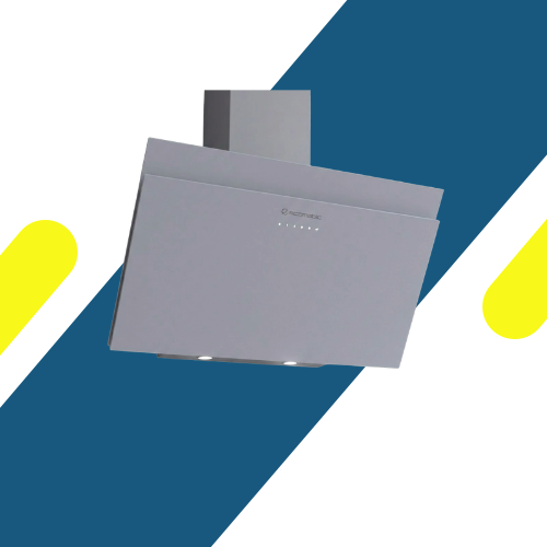 شفاط إيكوماتيك (Ecomatic) 90 سم ديكوري كريستال رمادي – H9310SLXGRT – قوة شفط 1000 م³/ساعة تحكم باللمس والريموت