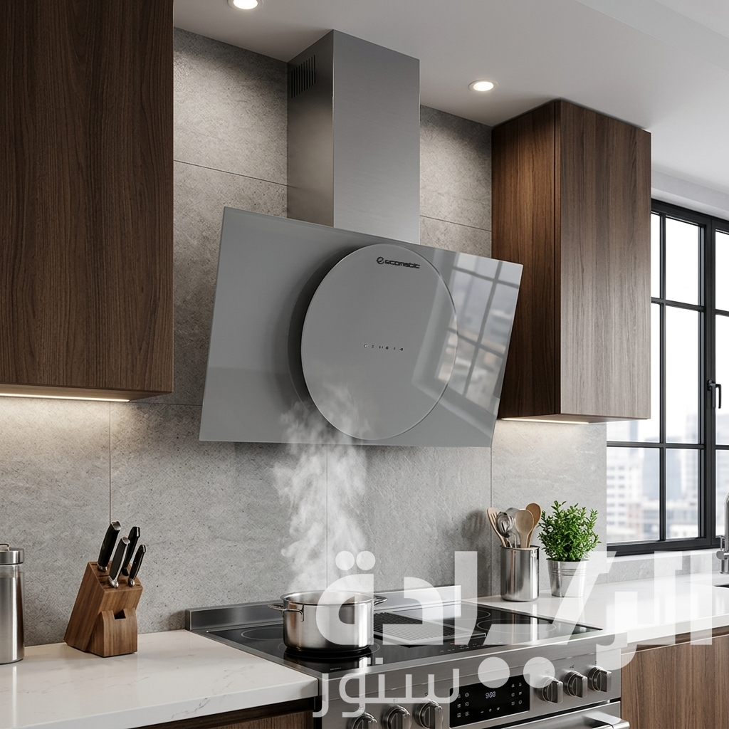 Ecomatic 90 cm Decorative Crystal Grey Hood – H9310URXGRT – Suction Power 1000 m³/h Touch and Remote Control