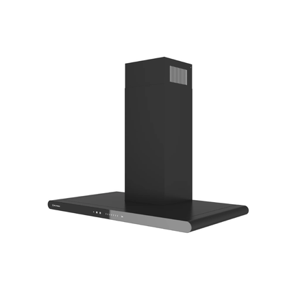 شفاط إيكوماتيك (Ecomatic) 90 سم حرف T أسود 1000م³/ساعة موتور إيطالي وحساس أبخرة SmartSENSE وريموت – موديل H9410CGTBKS