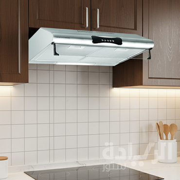 شفاط مطبخ كلاسيك إيكوماتيك 90 سم ستانلس ستيل قوة شفط 500 م³/ساعة – 2 موتور - موديل – H95F