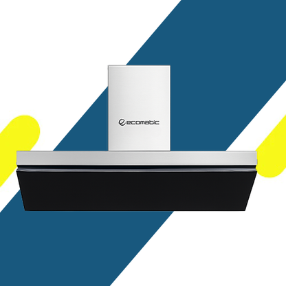 شفاط مطبخ إيكوماتيك ديكوراتيف 90 سم كريستال فضي – تاتش – 3 سرعات – قوة شفط 650 م³/س - موديل - H96FTX