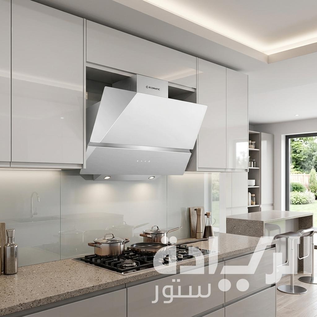 Ecomatic Inclined Hood 90 cm Stainless Steel, Motor 650 m³/h - Model - H96ZXLB