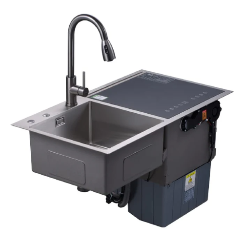 غسالة أطباق هانز 6 أفراد وحوض مطبخ من الفولاذ المقاوم للصدأ 90 سم - موديل - HA-2