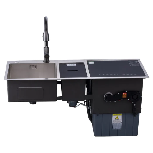 هانز غسالة أطباق 6 أفراد مزودة بحوض مطبخ استانلس 115 سم - موديل - HA-3