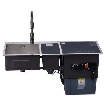 هانز غسالة أطباق 6 أفراد مزودة بحوض مطبخ استانلس 115 سم - موديل - HA-3