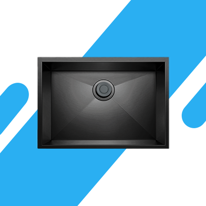 حوض مطبخ ستانلس ستيل يدوي من بيورتي – مقاس 75×48 سم - موديل - HANDMADE BL 750