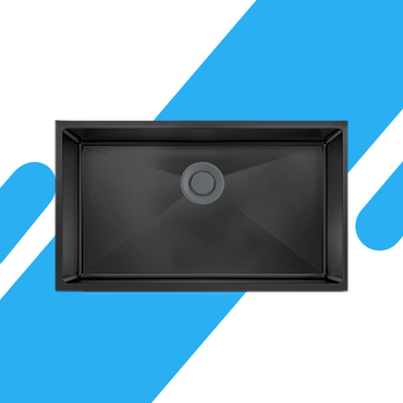 حوض مطبخ ستانلس ستيل يدوي من بيورتي – مقاس 90×48 سم - موديل - HANDMADE BL 900