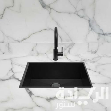 حوض مطبخ ستانلس ستيل 304 يدوي فاخر – بيورتي – 60×48 سم موديل - HANDMADE BL 600