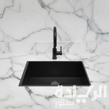 حوض مطبخ ستانلس ستيل 304 يدوي فاخر – بيورتي – 60×48 سم موديل - HANDMADE BL 600