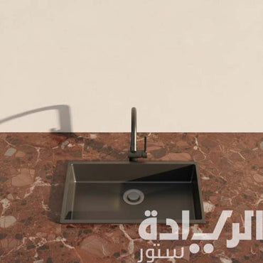 حوض مطبخ ستانلس ستيل يدوي من بيورتي – مقاس 90×48 سم - موديل - HANDMADE BL 900