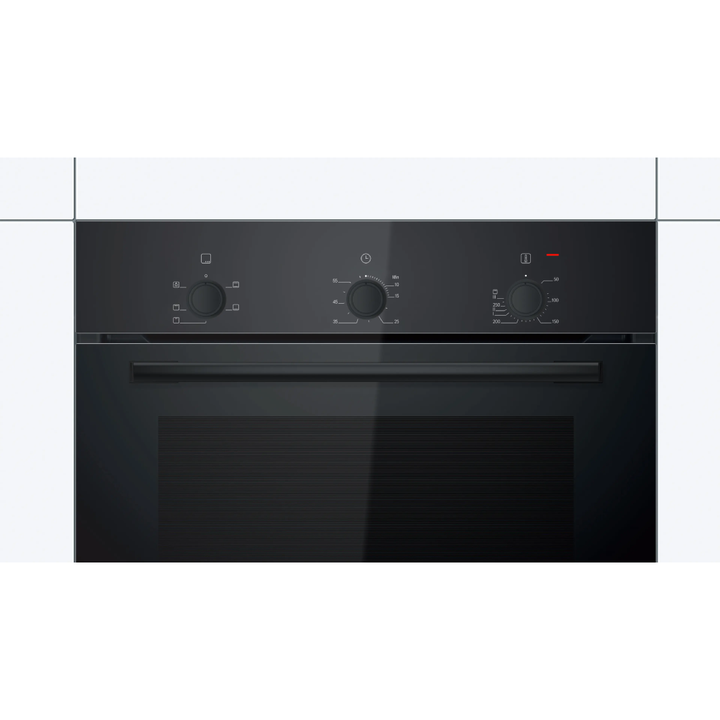 فرن بلت إن كهرباء بوش (BOSCH) 60 سم – Series 2 – موديل HBF011BA1T باللون الأسود الكامل وسعة 71 لتر