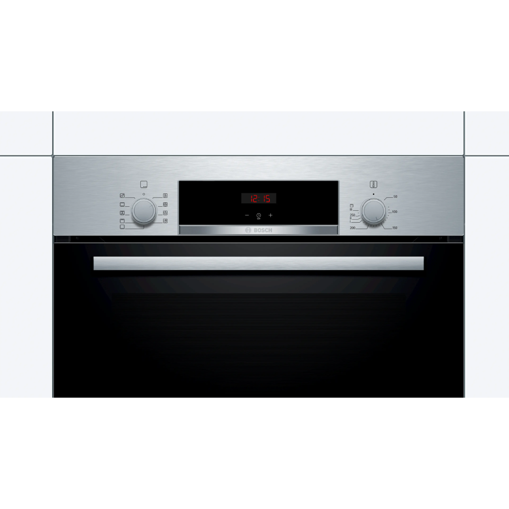 Bosch Built-in Electric Oven Series 4, 60x60 cm - 66 Liters Capacity - Stainless Steel - Model HBJ534ES0